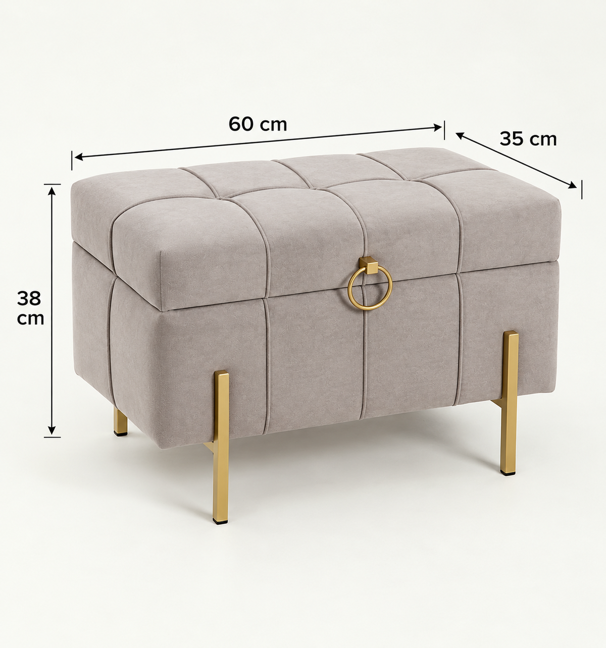 Pouf coffre luxe