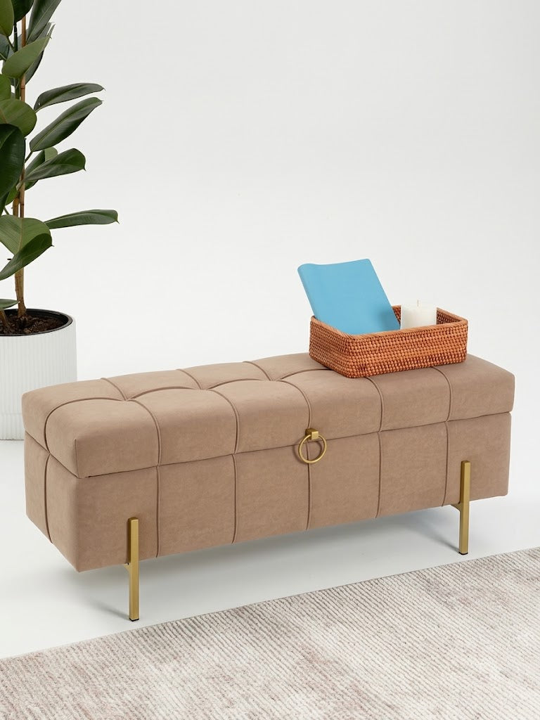 Pouf coffre luxe