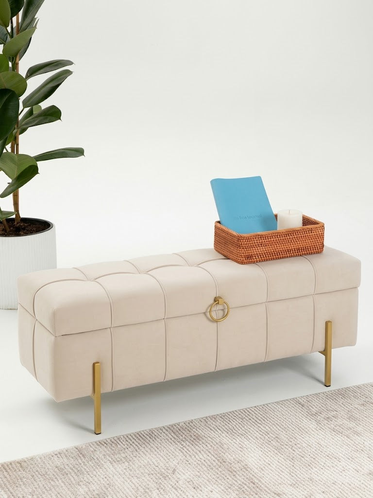 Pouf coffre luxe