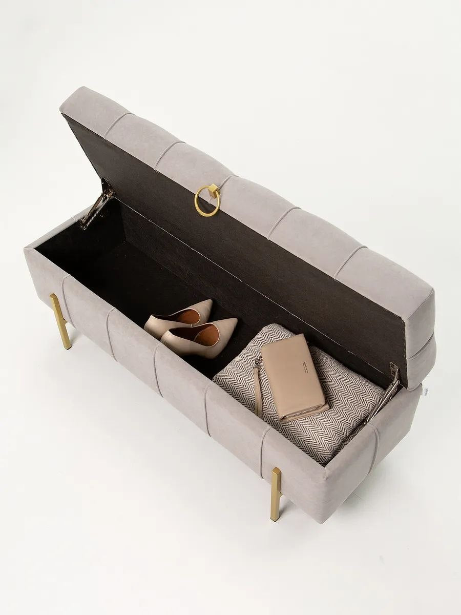 Pouf coffre luxe